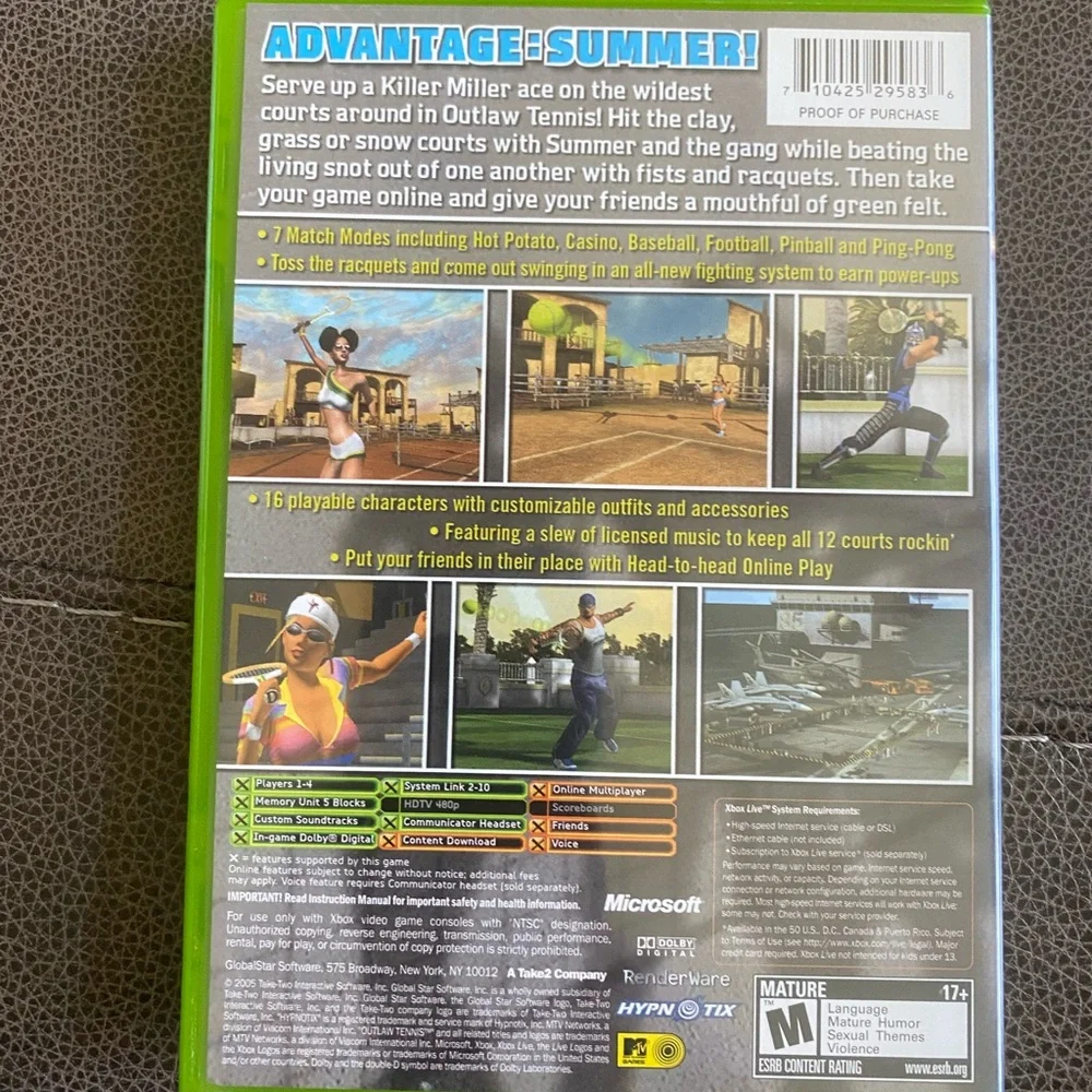 Outlaw Tennis (Microsoft Xbox, 2005)